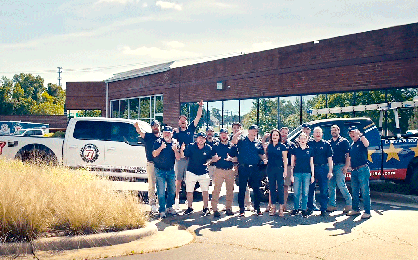 The dedicated Longhorn Roofing team